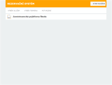 Tablet Screenshot of objednani.zpskoda.cz